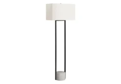 Lampe sur pied 62"H en métal