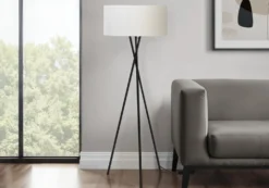 Lampe sur pied 62"H en métal