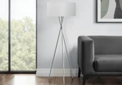 Lampe sur pied 62"H en métal