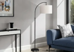 Lampe sur pied 65"H en métal