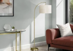 Lampe sur pied 65"H en métal
