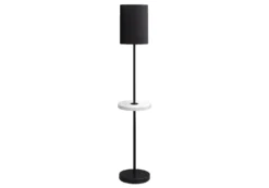 Lampe sur pied 62"H en métal avec port usb
