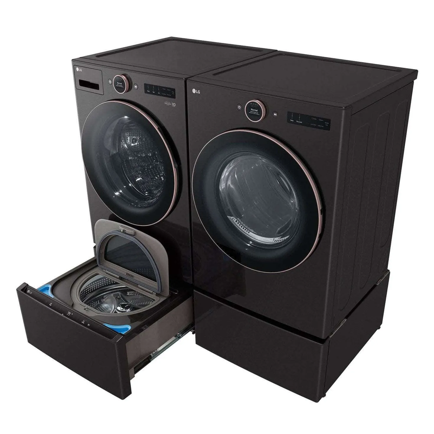 LG ENS Buanderie 4 morceaux, Inox noir