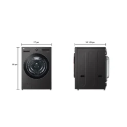 LG ENS Buanderie 4 morceaux, Inox noir