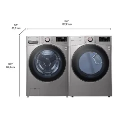 LG Ensemble laveuse et sécheuse, Acier graphite