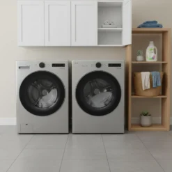 LG Ensemble laveuse sécheuse, Acier graphite, Chargement frontal