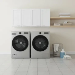 LG Ensemble laveuse sécheuse, Acier graphite, Chargement frontal