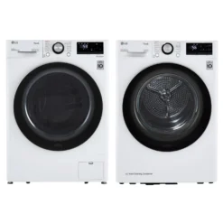 LG Ensemble laveuse sécheuse, Blanc, Chargement frontal