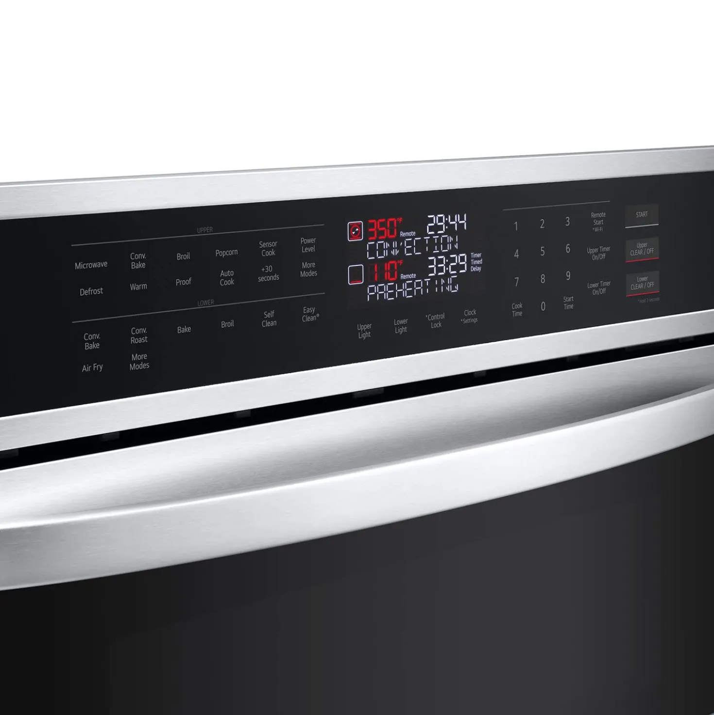 LG Four mural double Acier inoxydable30"Électrique - WCEP6423F