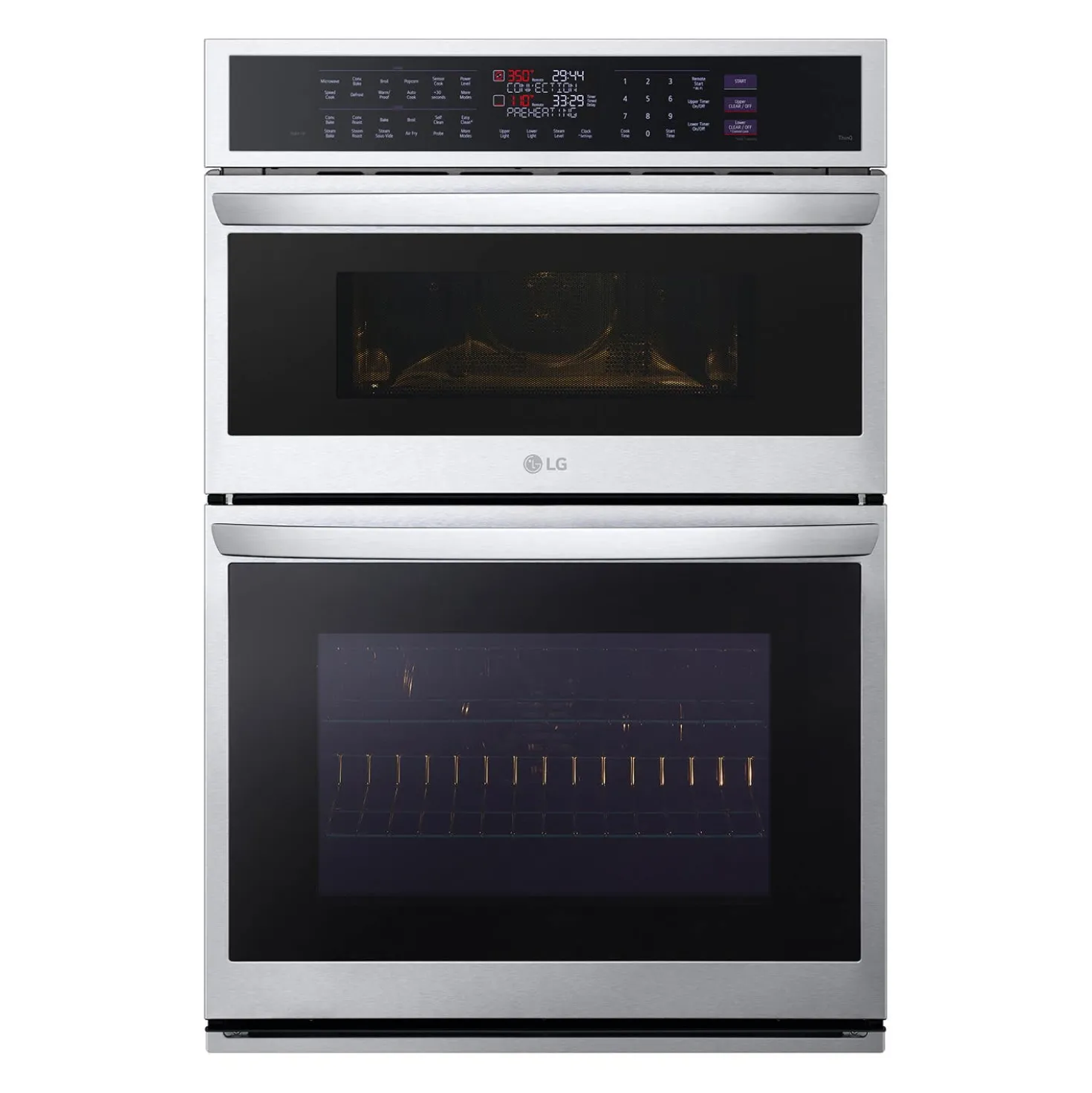 LG Four mural double Acier inoxydable30"Électrique - WCEP6427F
