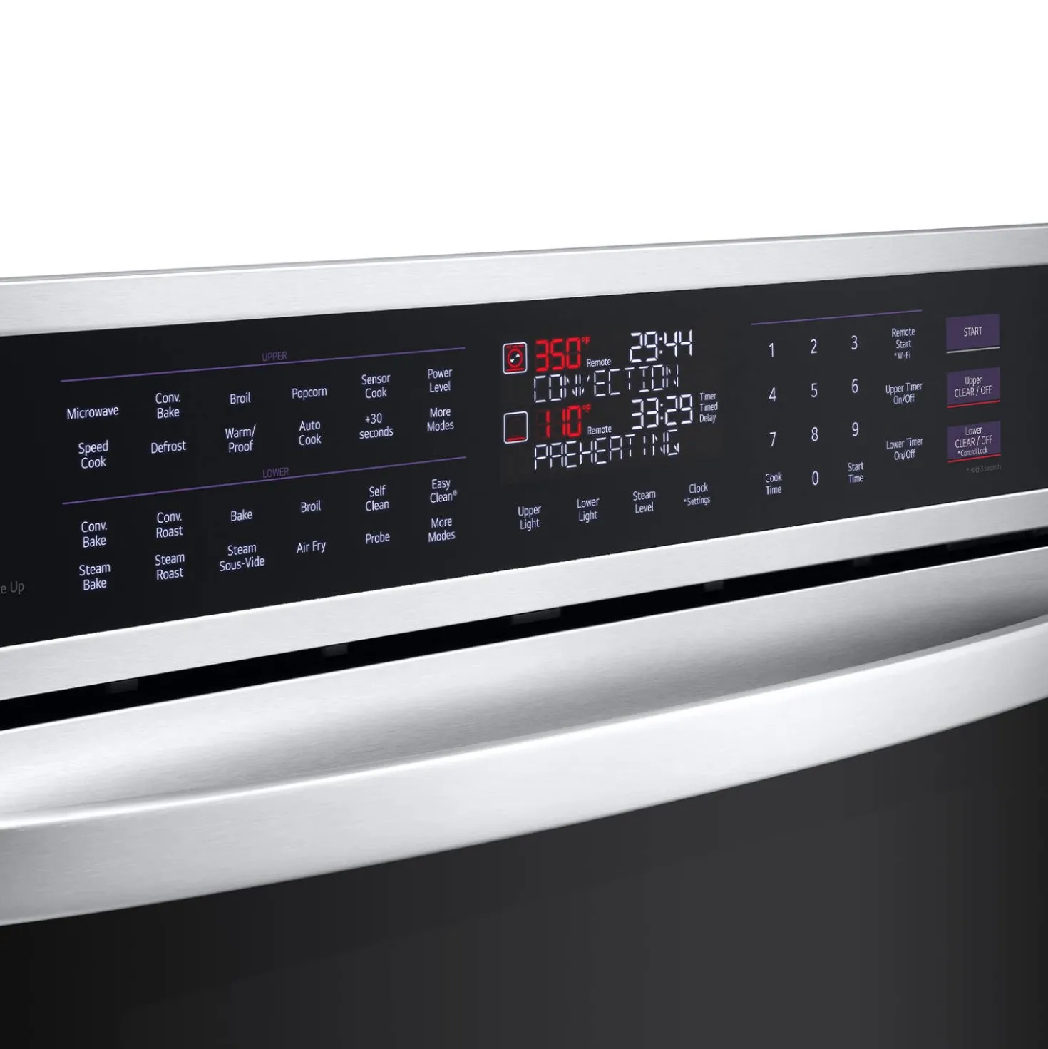 LG Four mural double Acier inoxydable30"Électrique - WCEP6427F