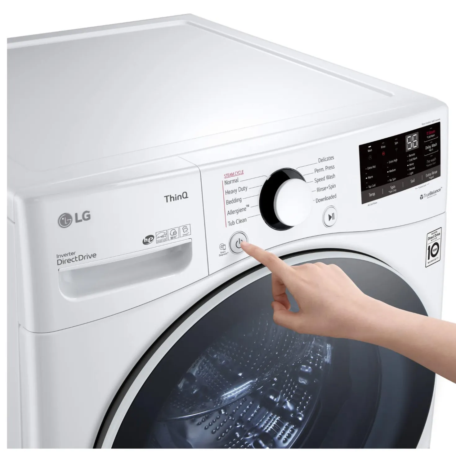 LG Laveuse Chargement frontal Blanc 27" - WM3600HWA