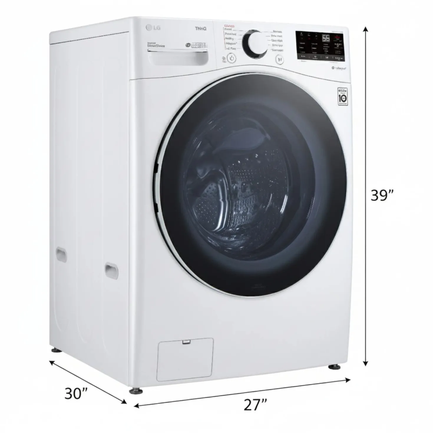 LG Laveuse Chargement frontal Blanc 27" - WM3600HWA