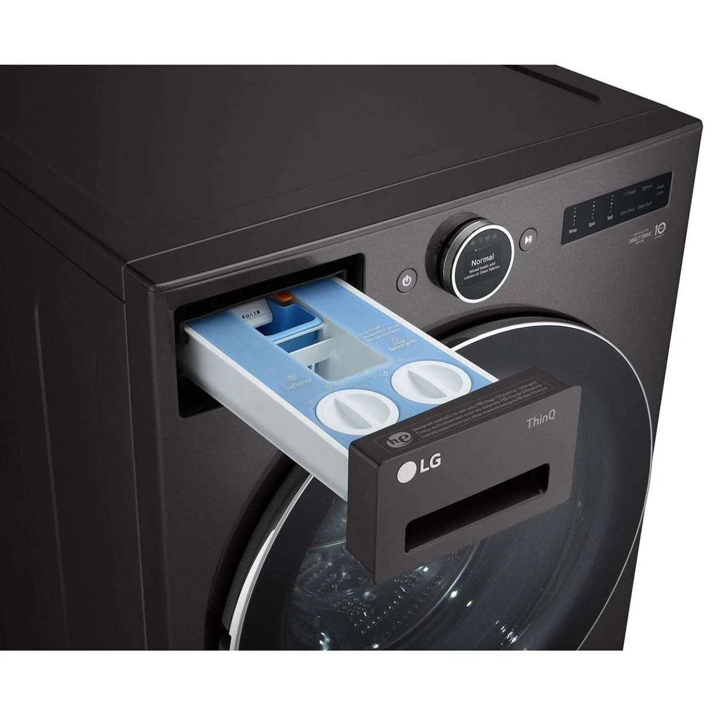 LG Laveuse Chargement frontal Inox Noir 27" - WM6700HBA