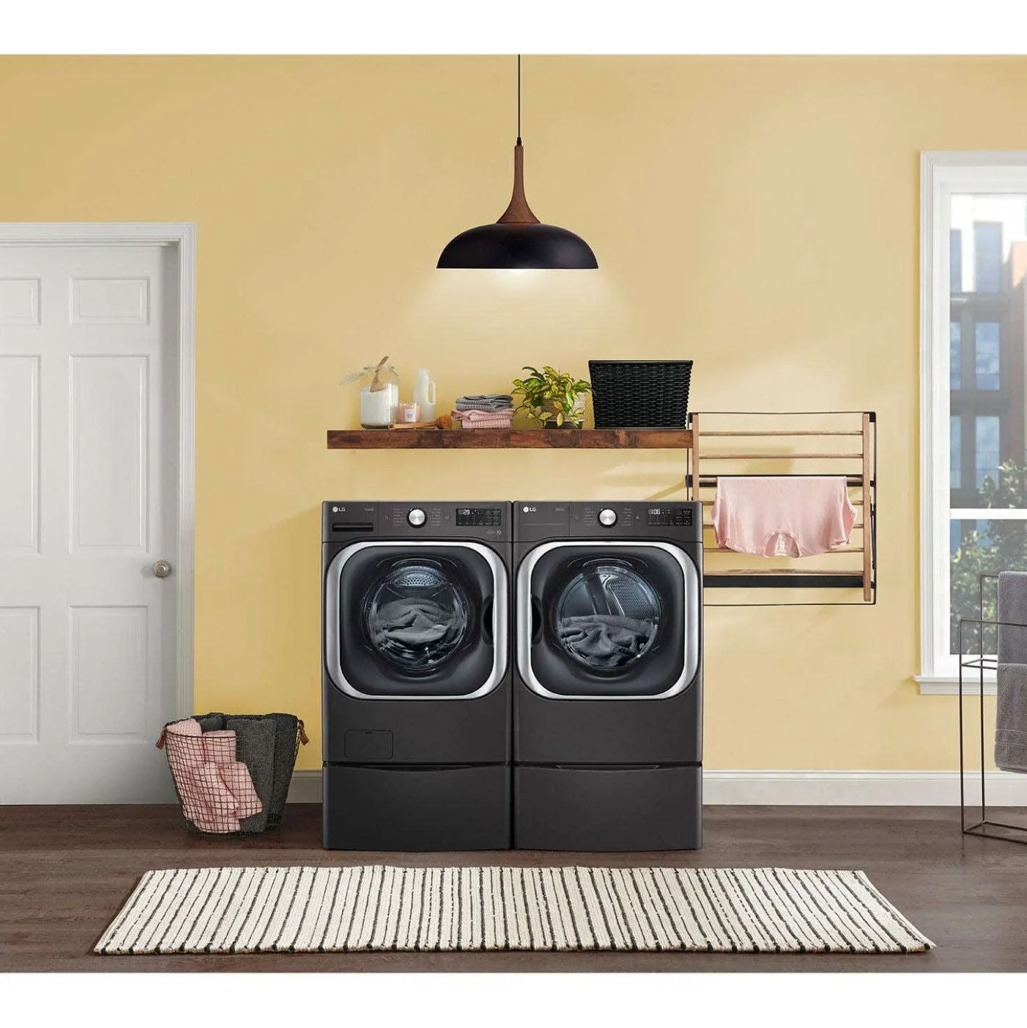 LG Laveuse Chargement frontal Inox Noir 29" - WM8900HBA