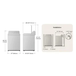 LG Laveuse Chargement par le haut Blanc 27