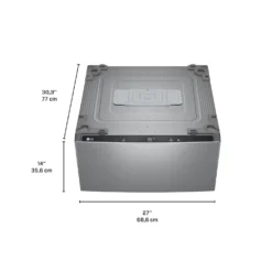 LG Laveuse-piedestal Chargement par le haut Acier graphite 29