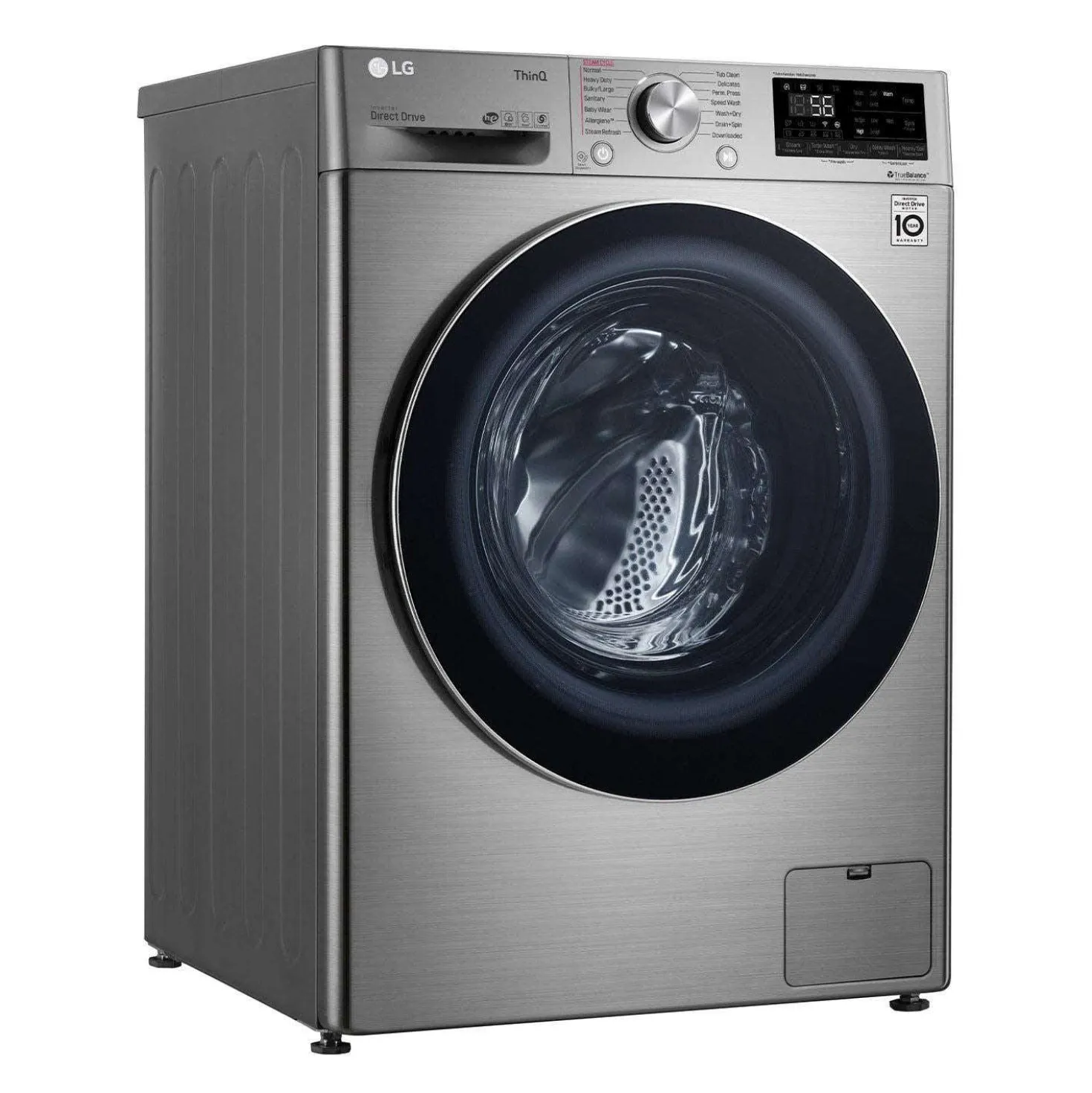 LG laveuse sécheuse 2 en 1, Acier Graphite, 24", Chargement frontal - WM3555HVA
