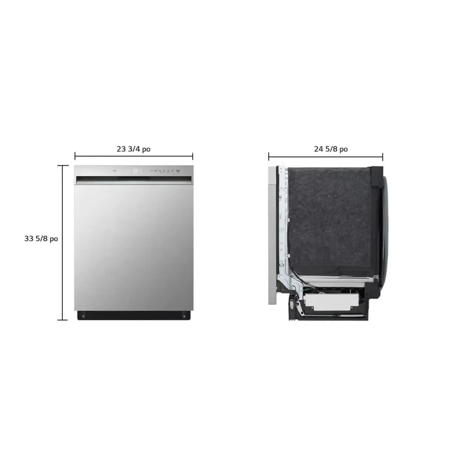 LG Lave-vaisselle Encastré Acier inoxydable 24" 50dB - LDFC3532S