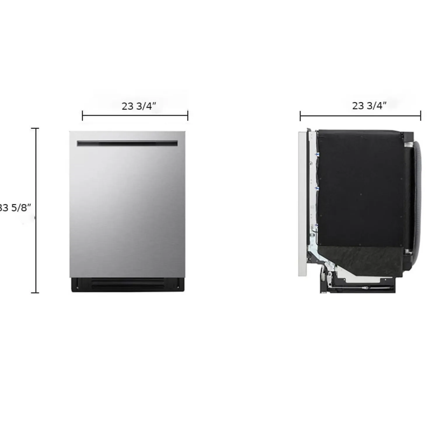 LG Lave-vaisselle Encastré Acier inoxydable 24" 44dB - LDNPH654S