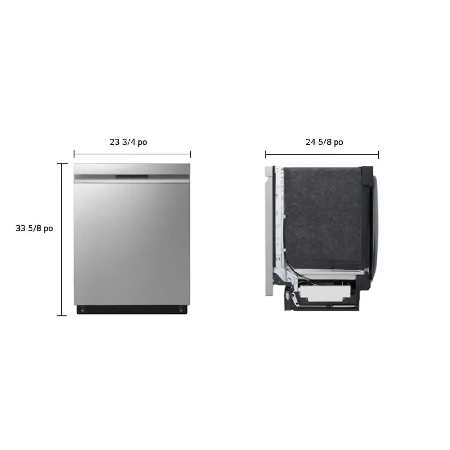 LG Lave-vaisselle Encastré Acier inoxydable 24" 48dB - LDPN454HT