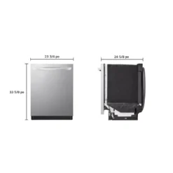 LG Lave-vaisselle Encastré Acier inoxydable 24