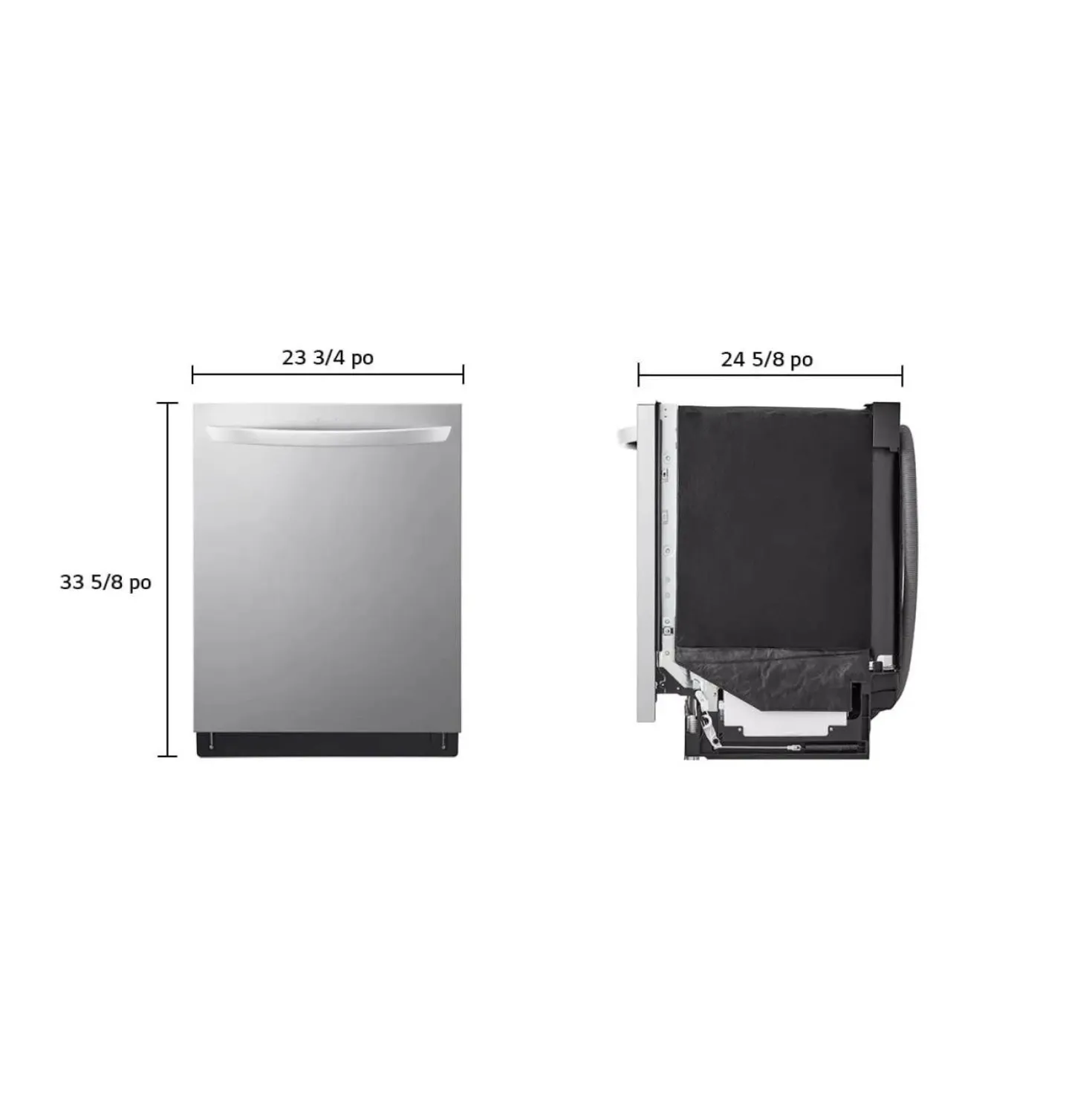 LG Lave-vaisselle Encastré Acier inoxydable 24" 42dB - LDTH7972S