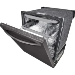 LG Lave-vaisselle Encastré Acier inoxydable noir 24