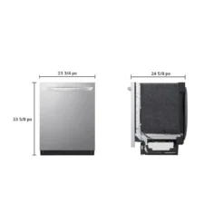LG Lave-vaisselle Encastré Acier inoxydable 24