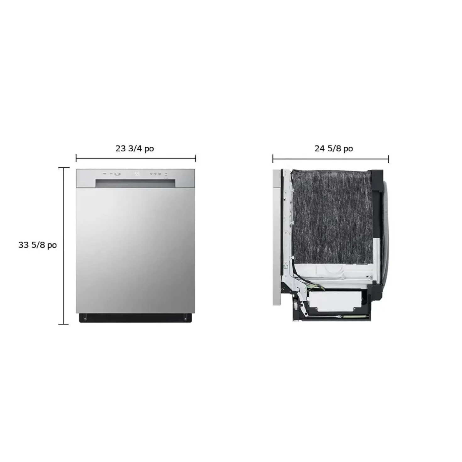 LG Lave-vaisselle Encastré Argent platine 24" 52dB - LDFC2423V