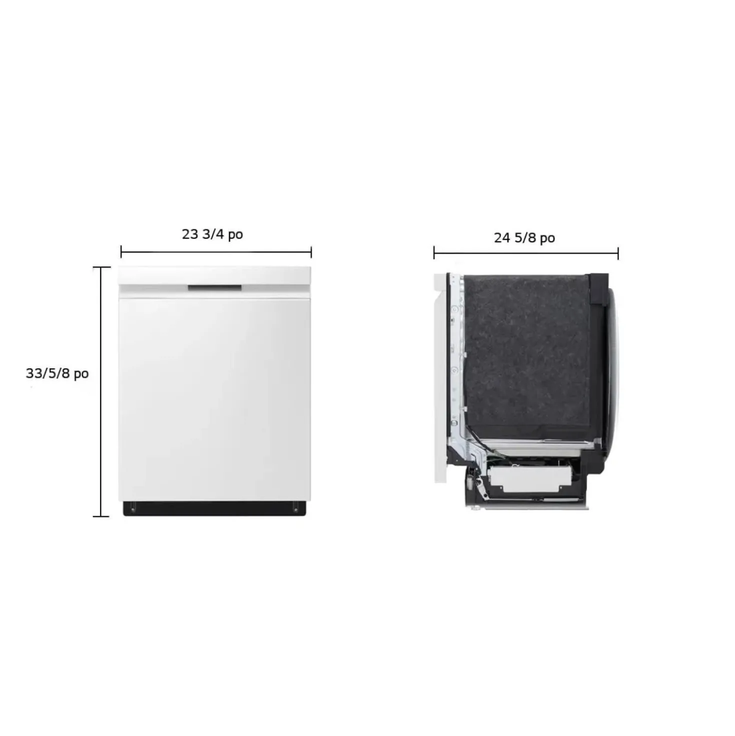 LG Lave-vaisselle Encastré Blanc 24" 48dB - LDPN4542W