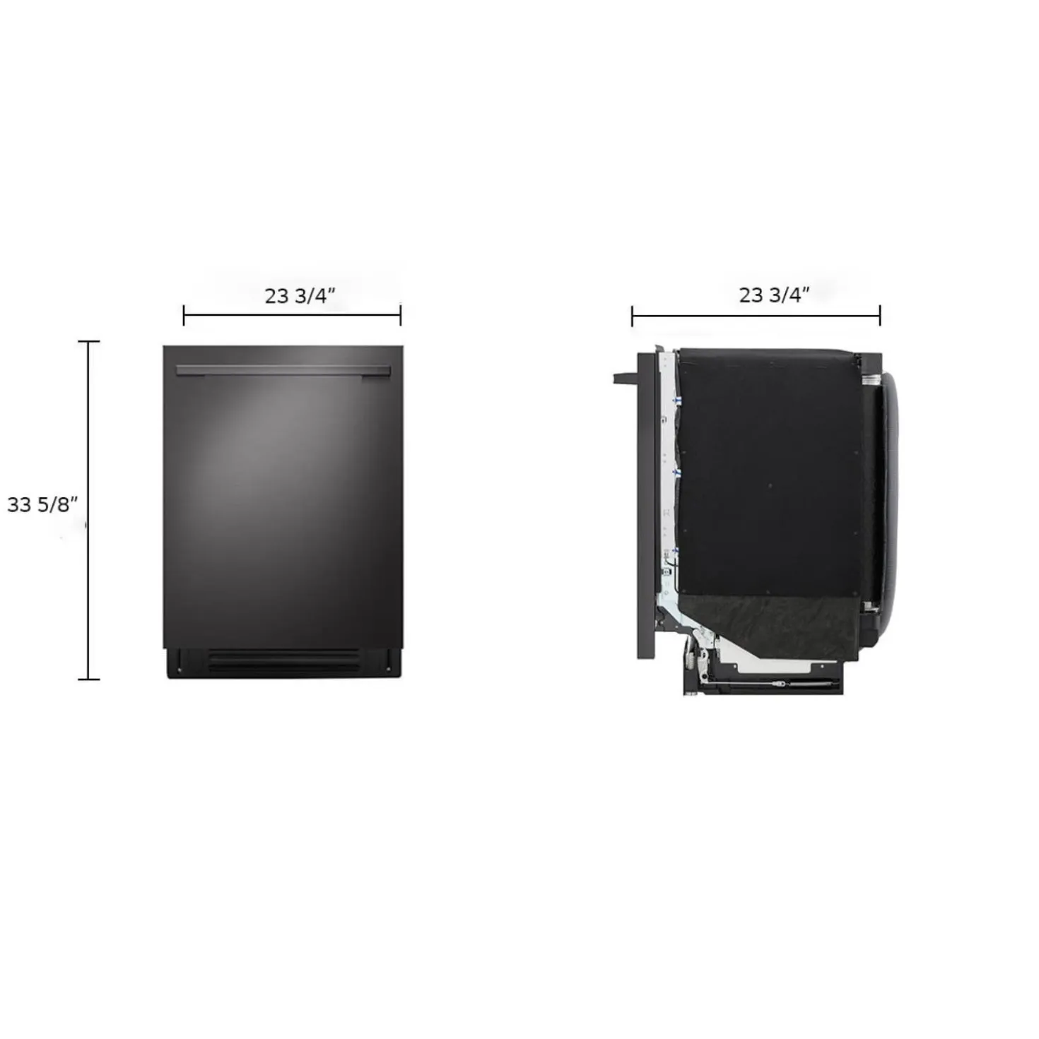 LG Lave-vaisselle Encastré Inox Noir 24" 42dB - LDNTH753D