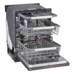 LG Lave-vaisselle Encastré Inox Noir 24