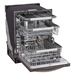 LG Lave-vaisselle Encastré Inox Noir 24