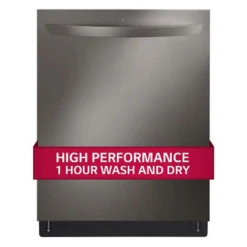 LG Lave-vaisselle Encastré Inox Noir 24
