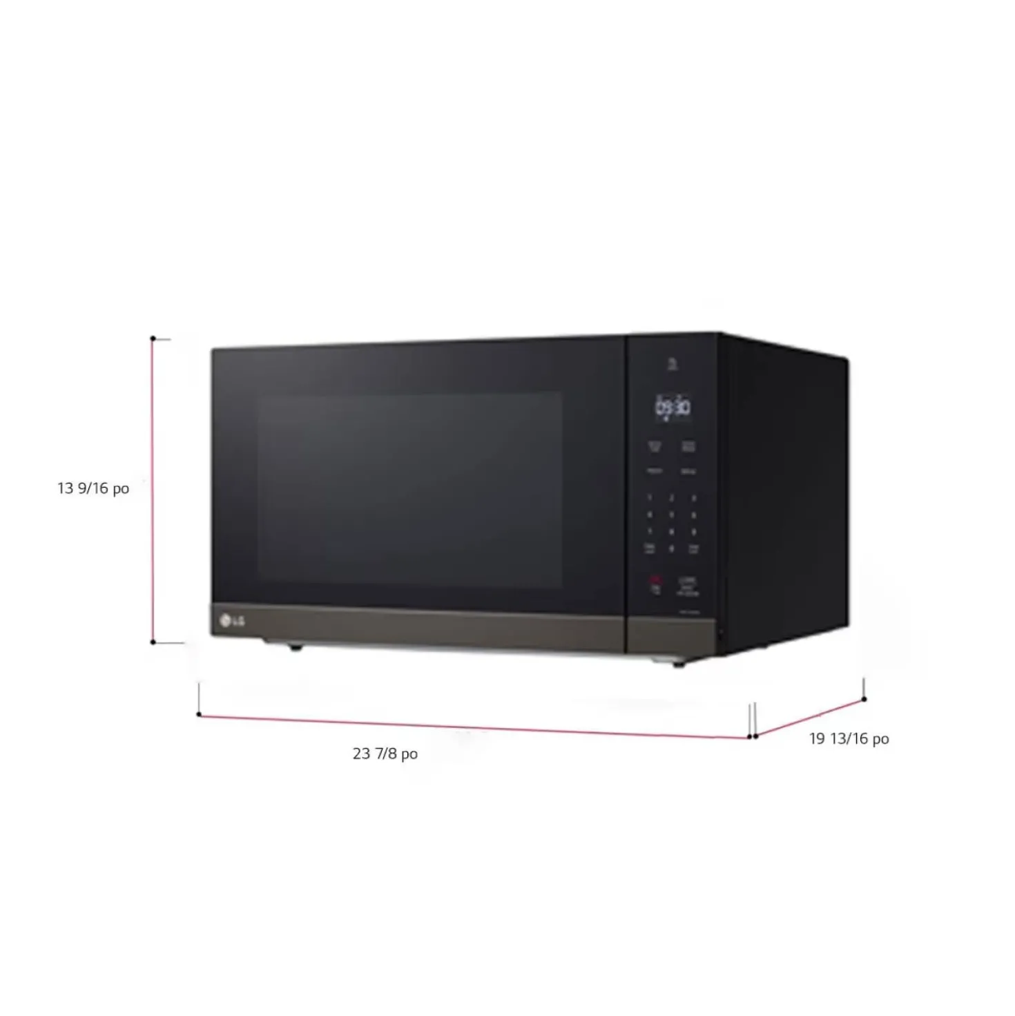 LG Micro-ondes Inox Noir24" MSER2090D