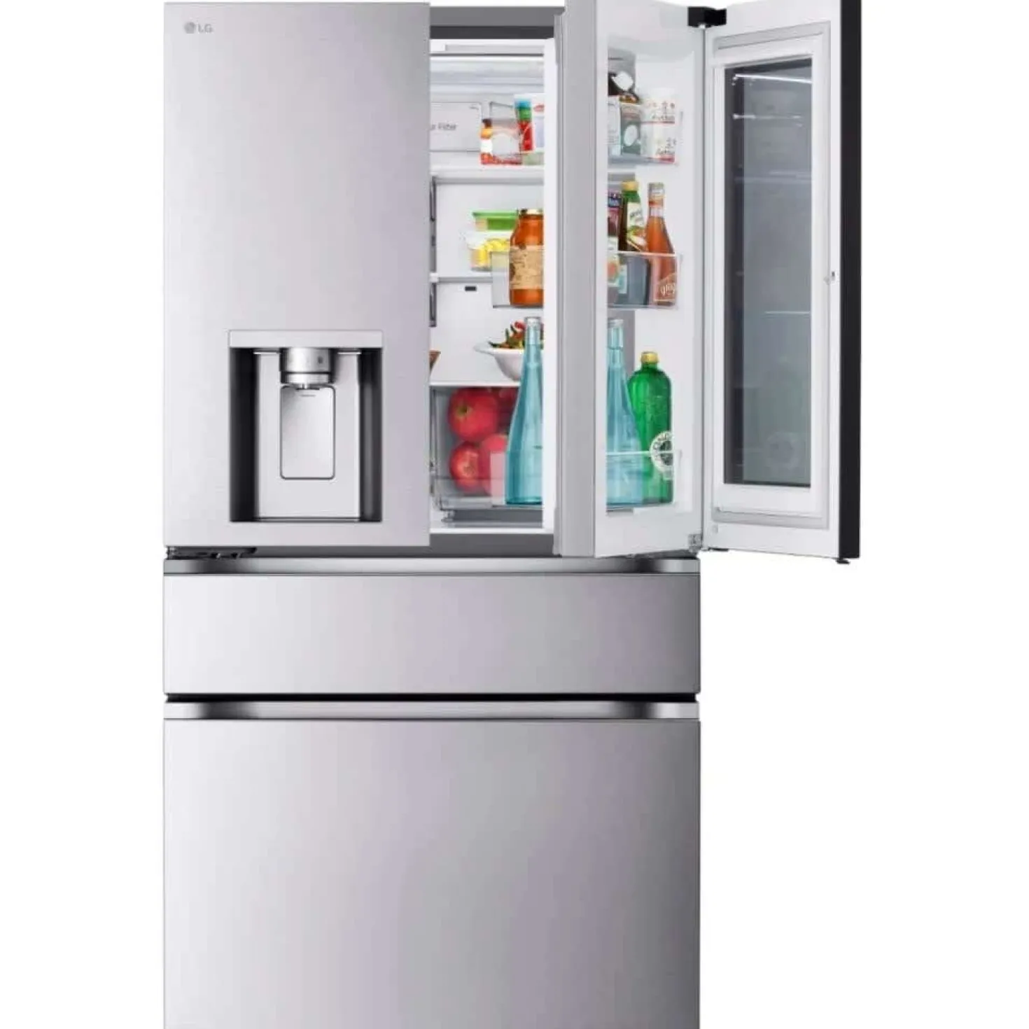 LG Refrigerateur 29 pi3 36 po Acier inoxydable Portes françaises - LF29S8365S