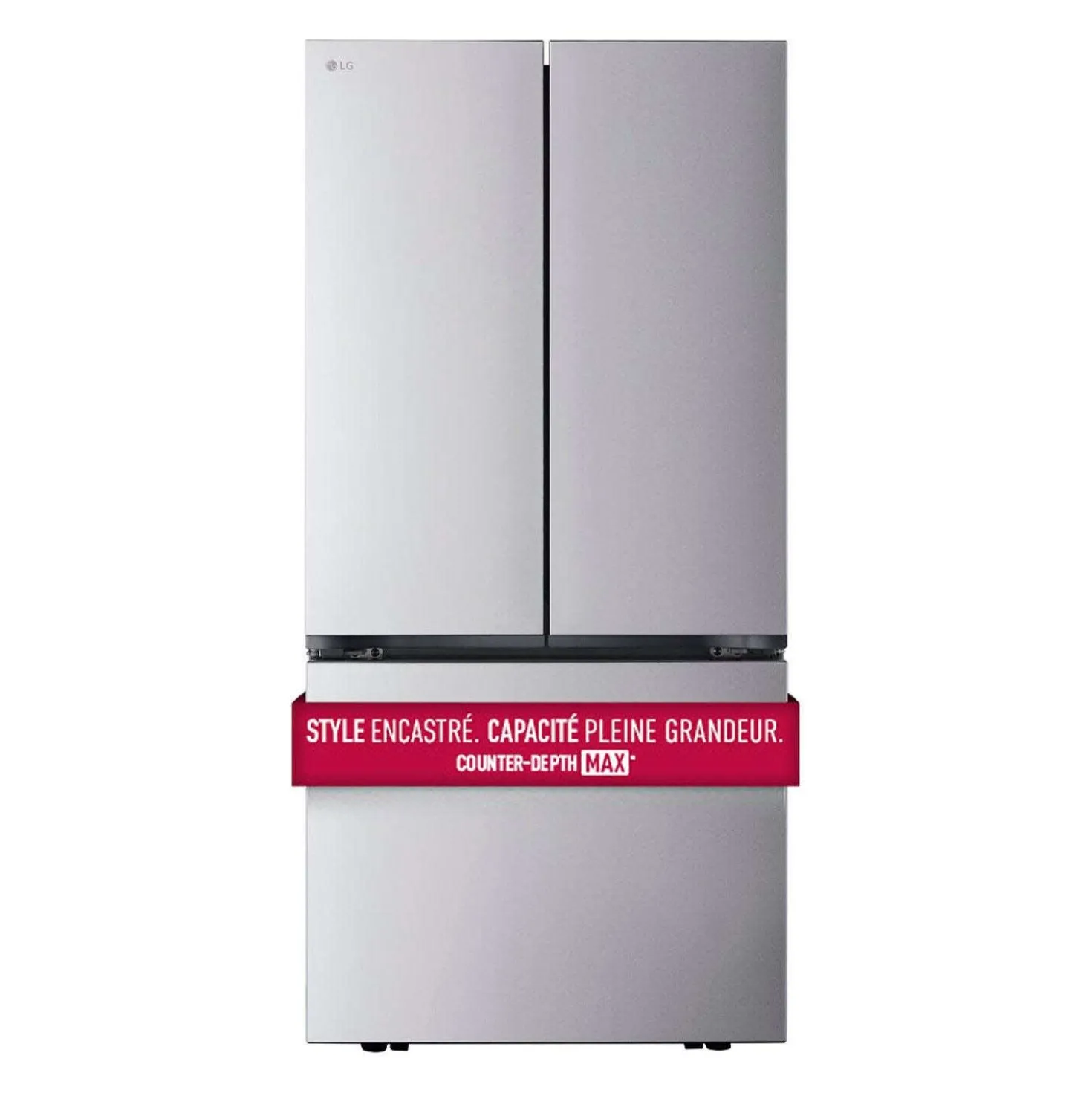 LG Réfrigerateur 21 pi3 33 po Acier inoxydable Congélateur en bas, Portes françaises - LF21C6200S