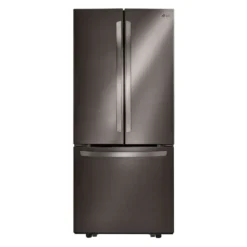 LG Réfrigérateur de 21,8 pi3 30 po Acier inoxydable noir Congélateur en bas, Portes françaises - LRFNS2200D
