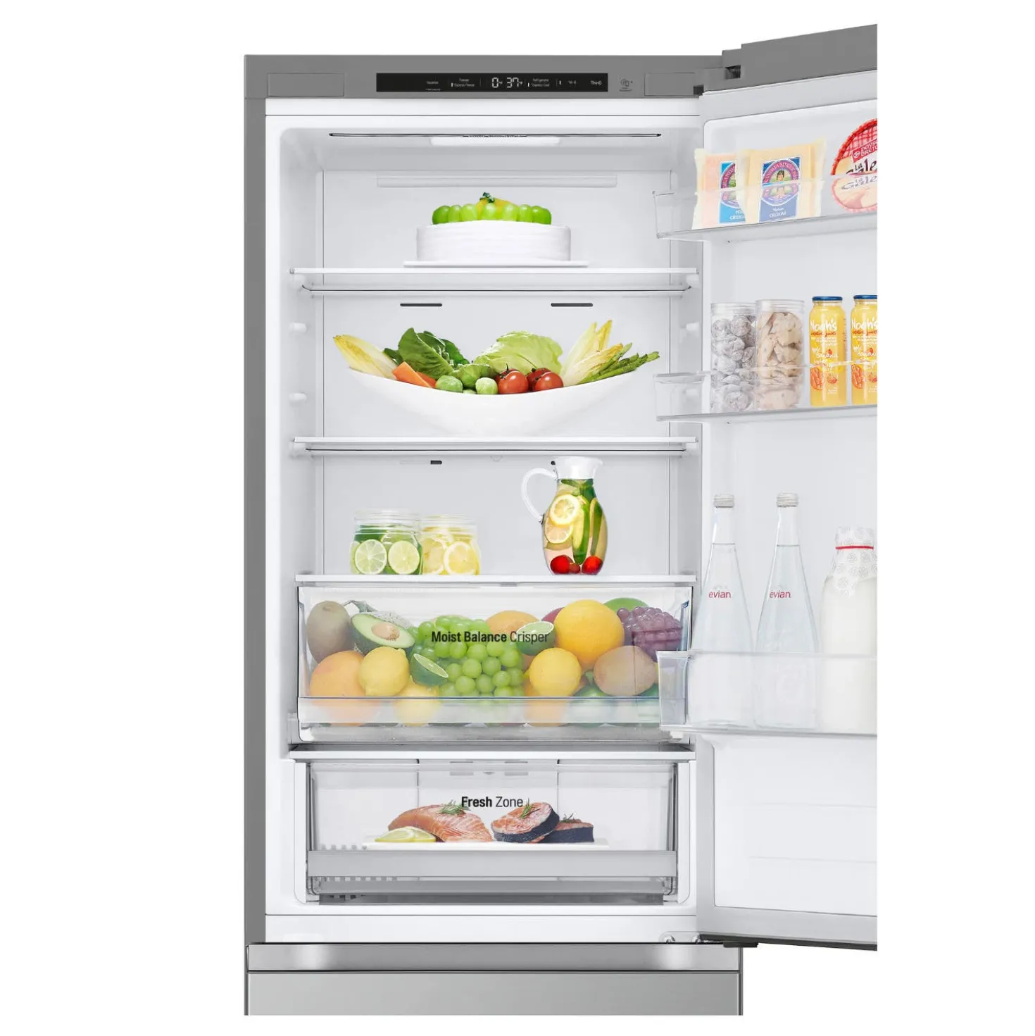 LG Réfrigérateur 12 pi3 24 po Acier inoxydable Congélateur en bas - LB12C2000V