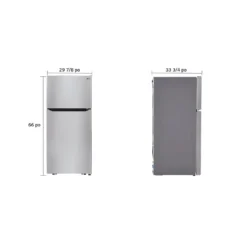 LG Réfrigérateur 20 pi3 30 po Acier inoxydable Congélateur en haut - LTCS20020S