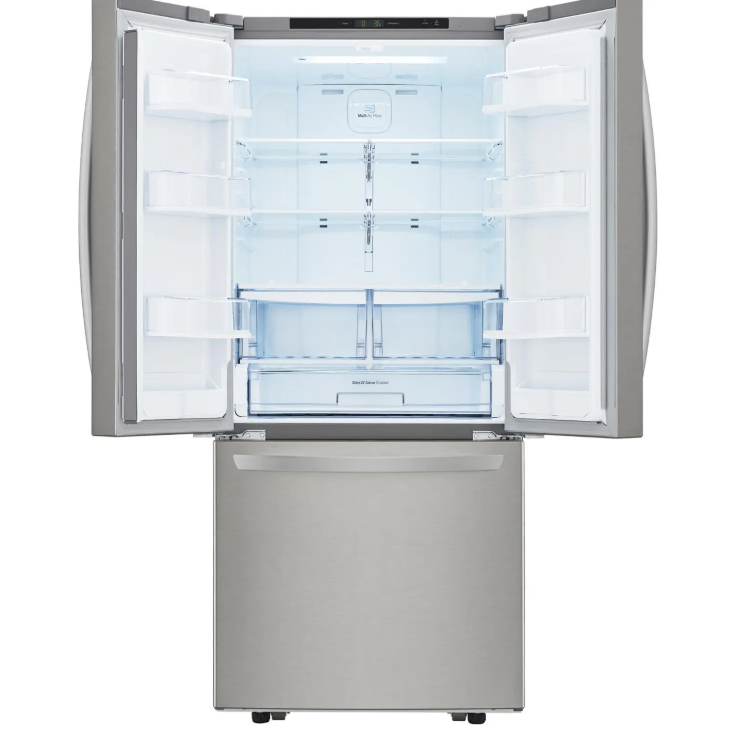 LG Réfrigérateur 21,8 pi3 30 po Acier inoxydable Congélateur en bas, Portes françaises - LRFNS2200S