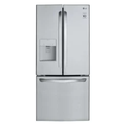 LG Réfrigérateur 21,8 pi3 30 po Acier inoxydable Congélateur en bas, Portes françaises - LRFWS2200S