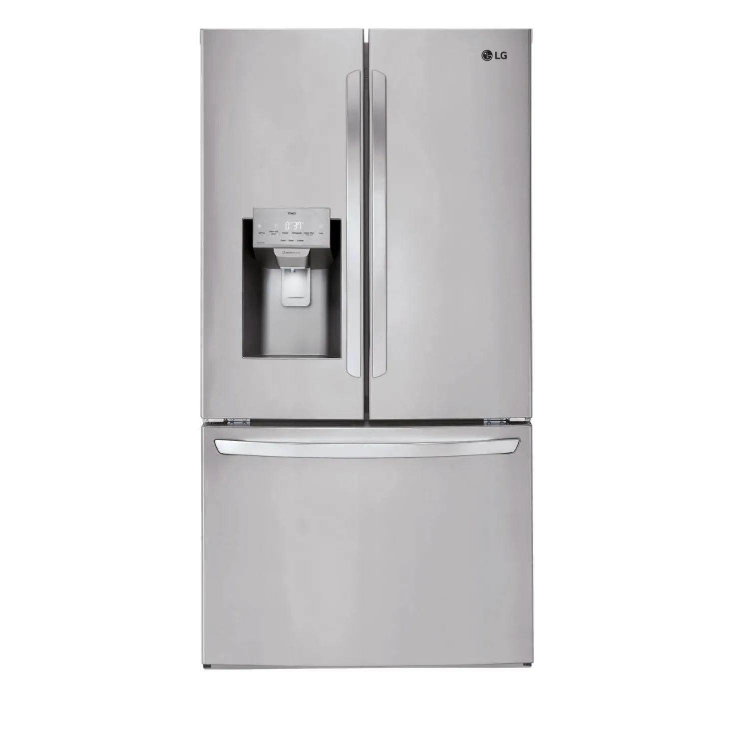 LG Réfrigérateur 28 pi3 36 po Acier inoxydable Portes françaises - LHFS28XBS