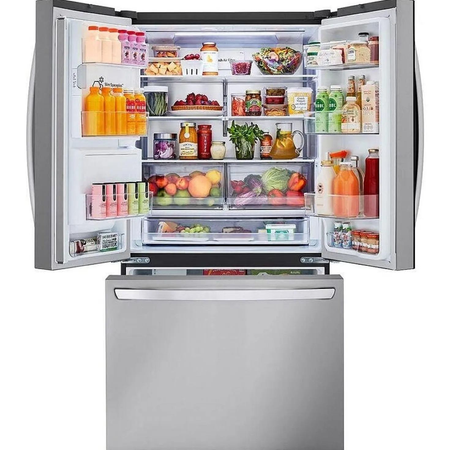 LG Réfrigérateur 31 pi3 36 po Acier inoxydable Portes françaises - LRFXS3106S