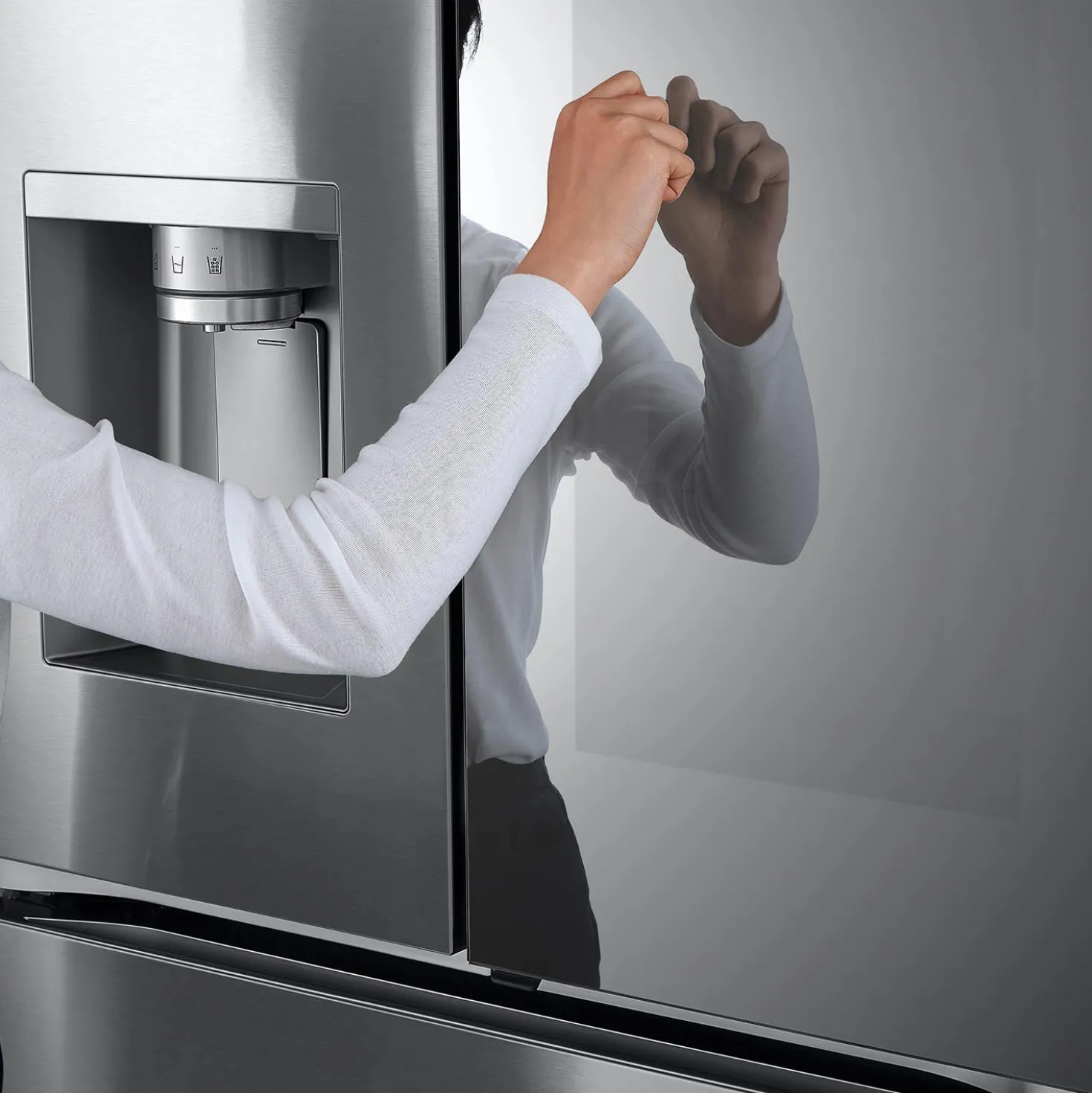 LG Réfrigérateur 31 pi3 36 po Acier inoxydable Portes françaises - LRYKS3106S