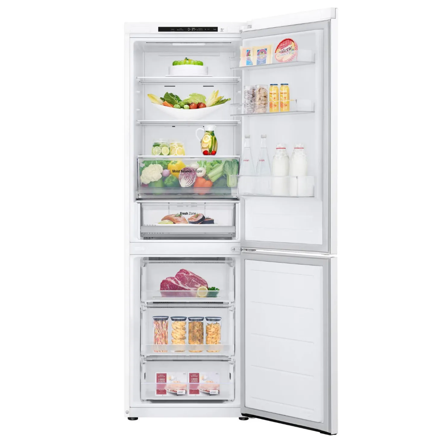 LG Réfrigérateur 12 pi3 24 po Blanc Congélateur en bas - LB12C2000W