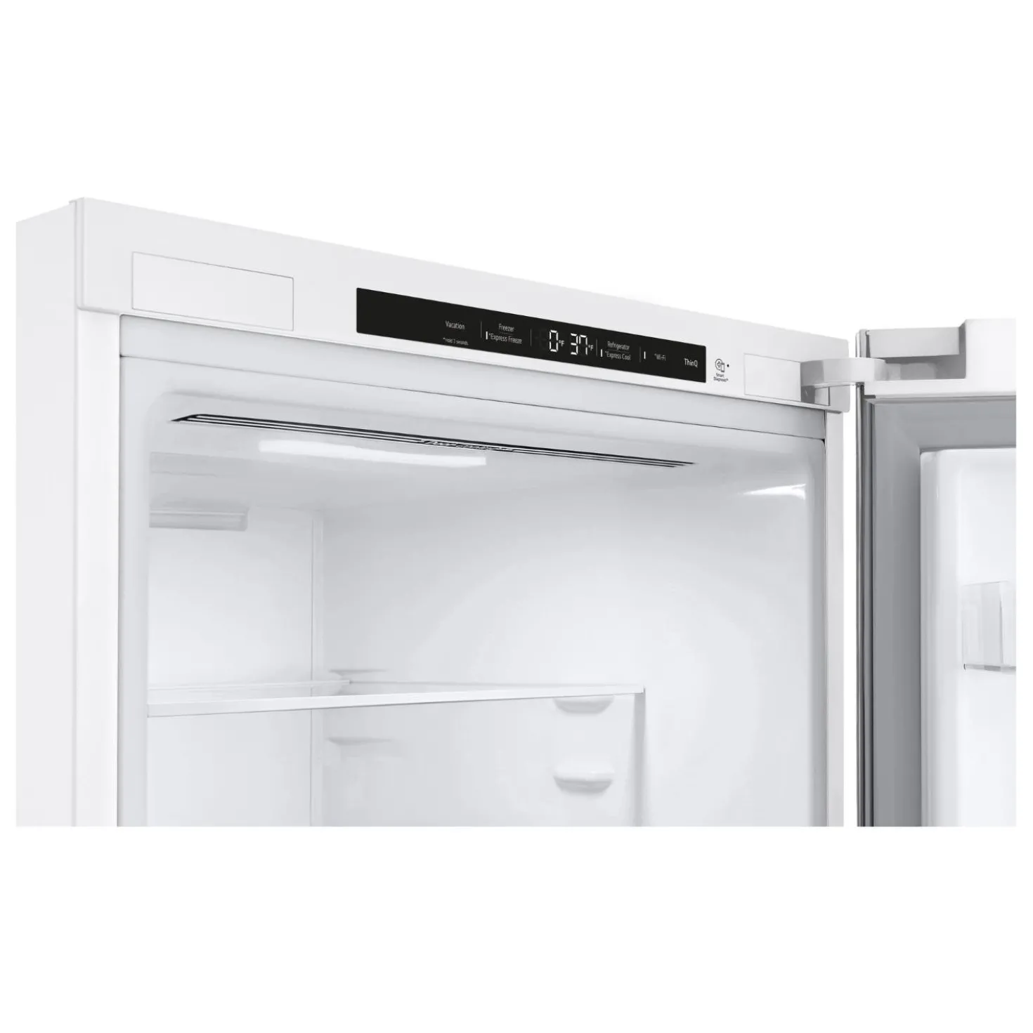 LG Réfrigérateur 12 pi3 24 po Blanc Congélateur en bas - LB12C2000W