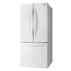 LG Réfrigérateur 21,8 pi3 30 po Blanc Congélateur en bas, Portes françaises - LRFNS2200W