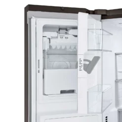 LG Réfrigérateur 26 pi3 36 po Inox Noir Congélateur en bas, Portes françaises - LRYXC2606D